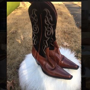 Genuine Leather Cowboy Boots